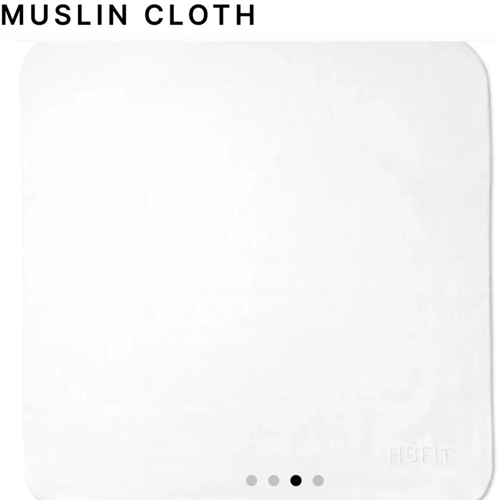 HBFit White Muslin‎ Cloth - 3-Pack